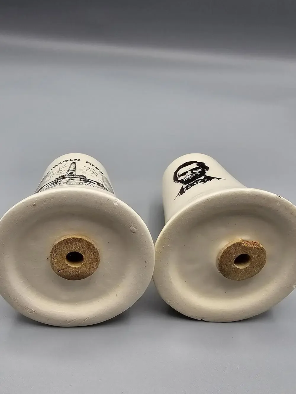Vintage Lincoln Tomb Salt and Pepper Shakers